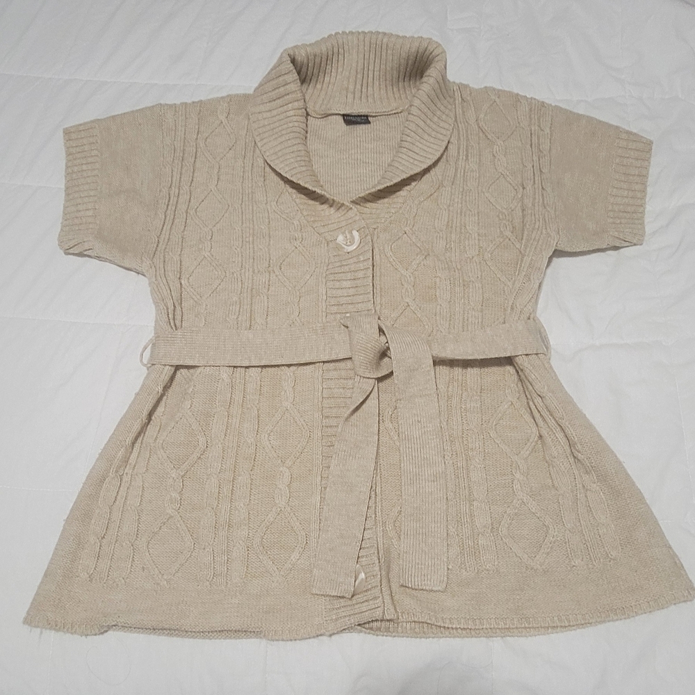 Faded Glory Women's Tan Cardigan Sweater Size M